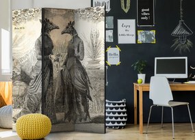 Parawan jednostronny Ludzie 135x172 cm 3-częściowy szary ARTGEIST B