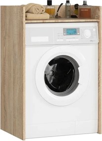 Minimalistyczna szafka nad pralkę dąb sonoma H2-R09