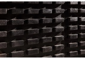 Czarna komoda z litego drewna mango 200x80x40 cm Inaya – MOME