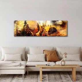 Obraz - Motyw szamana (170x50 cm)