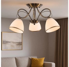 Brilagi - Przysufitowy żyrandol FRED 3xE27/60W/230V śr. 59 cm brązowy