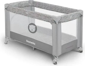 Lionelo - Łóżeczko turystyczne STEFI szare