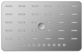 Deszczownica NT200 z tworzywa ABS32 x 20 cm - 3 tryby strumienia