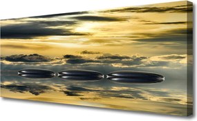 Obraz na płótnie Harmonia Kamieni i Wody