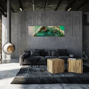 Szczegółowy obraz jaszczurki (170x50 cm)