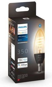 Inteligentna żarówka filamentowa z gwintem E14, 5 W White ambiance – Philips Hue