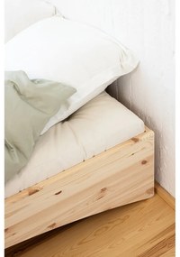 Łóżko dwuosobowe z litego drewna sosnowego bez zagłówka 160x200 cm w naturalnym kolorze Orbit – Karup Design