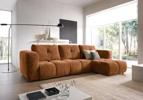Masseno Narożnik ARTE z funkcją spania i pojemnikiem na pościel Narozniki L, Rozkładana sofa - Miodowy, BELLO 40