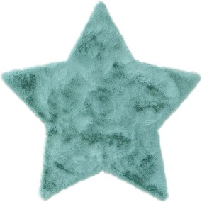 Turkusowy dywan dziecięcy w kształcie gwiazdki Dave