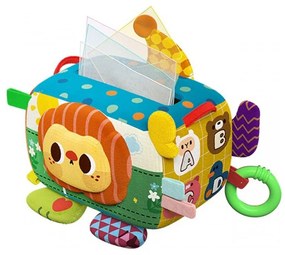 Woopie baby zabawka edukacyjna sensoryczna pani metka pudełeczko chusteczek