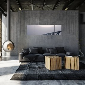 Obraz mostu we mgle (170x50 cm)