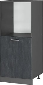 Szafka kuchenna czarny beton 60x57x143 r-line