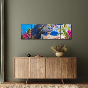 Obraz - Santorini, Grecja (170x50 cm)