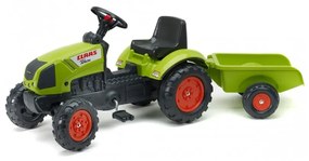 Falk traktor claas na pedały z przyczepą jednoosiową klakson