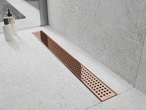 Mexen Flat 360° M08 odpływ liniowy obrotowy 70 cm, różowe złoto - 1625070-40