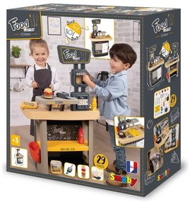 Smoby restauracja bar dla dzieci 2w1 kuchnia jadalnia akcesoria