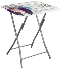 Stolik turystyczny Flower Piórka 60 x 60 cm PATIO