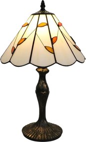 Brilagi - Tiffany witrażowa lampa stołowa FOLIA 1xE27/60W/230V