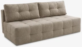 Sofa z Funkcją Spania MORANA Kremowa Boucle Nowoczesna