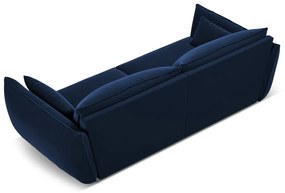 Ciemnoniebieska aksamitna sofa 208 cm Vanda – Mazzini Sofas