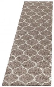 Dywan shaggy Salsa koniczyna beżowy 80 cm x 250 cm
