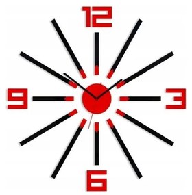 Zegar ścienny naklejany duży nowoczesny akrylowy na ścianę do kuchni salonu