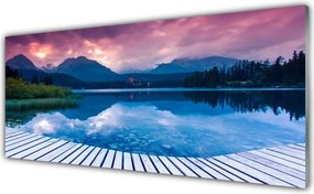 Panel Kuchenny Krystaliczne Jezioro W Górach