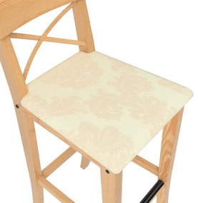 Pokrowiec na krzesło barowe Ingolf z tapicerowanym siedziskiem