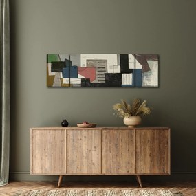 Obraz - Abstrakcja, kubizm (170x50 cm)