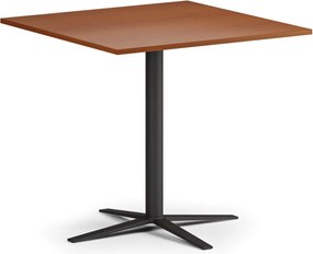 Stolik kawowy AURA, 60x60 cm, czarna podstawa, czereśnia