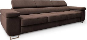 Masseno Sofa MOSINE z funkcją spania, Rozkładana sofa - Brązowy, MONOLITH 29