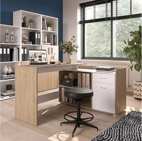 Biurko narożne sonoma 135x77x115 noira