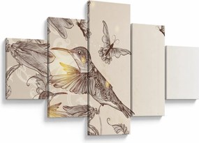 Obraz - Kolibry (125x70 cm)