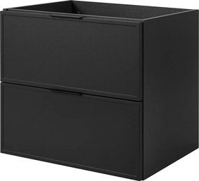 Szafka łazienkowa, ciemnoszary, czarny uchwyt, 46 x 60 x 57 cm