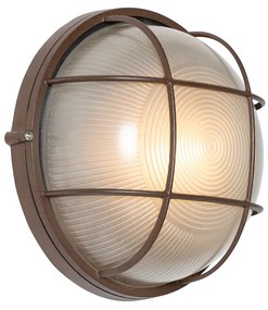 Zewnetrzna Industrialna lampa ścienna zewnętrzna rdzawo-brązowa IP44 - HannekePrzemysłowy Oswietlenie zewnetrzne