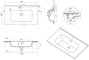 Szafka pod umywalkę LOV 80 cm biały połysk KROFAM