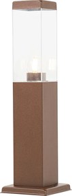 Inteligentna lampa zewnętrzna słupkowa rdzawobrązowa 45 cm z P45 - Malios