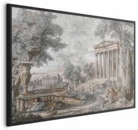 Plakat Świątynia na wzgórzu 30x21 cm z ramą czarną bez marginesu ARTGEIST B