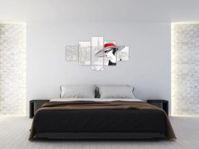 Obraz  - Dama w mieście (125x70 cm)