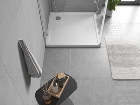 Mexen Flow brodzik kwadratowy slim 90 x 90 cm, biały połysk - 46S109090