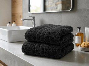 Ręcznik Comfort 50 x 100 cm czarny, 100% bawełna