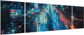 Obraz - Duże miasto, obraz olejny (170x50 cm)