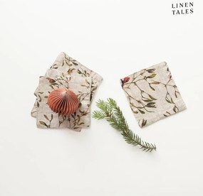 Naturalne podkładki zestaw 4 szt. ze świątecznym motywem – Linen Tales