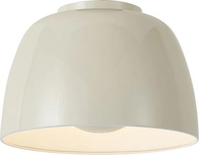 Lampa sufitowa retro beżowa z białym wnętrzem, z 3-stopniowym ściemnianiem LED - Vera