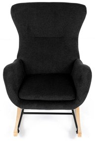 Fotel bujany BK2, czarny