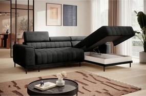 Narożnik CALDO S/MINI Prawostronny z funkcją spania wolnostojąca w tkaninie RUN AGAIN 92 WERSAL