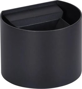 Czarny okrągły kinkiet ogrodowy LED - S336 F1-S19