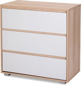 Komoda dziecięca z szufladami Dalia, kolor buk/popiel
