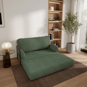 Masseno Sofa piankowa KESTE z funkcją spania, Kanapa z pianki do salonu, Bezmontażowa, Tkanina bucle – Zielony QUELLE 37