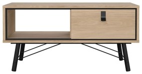 Stolik w naturalnym kolorze 48x102 cm Ry – Tvilum